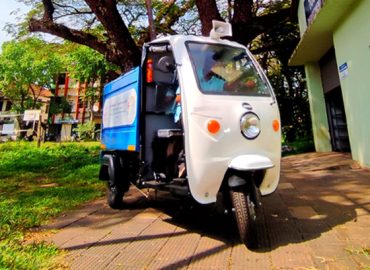 Industry on Campus'; Electric autos made by students for solid waste collection