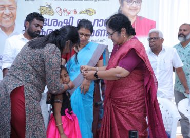 Assistive devices were distributed to the differently abled