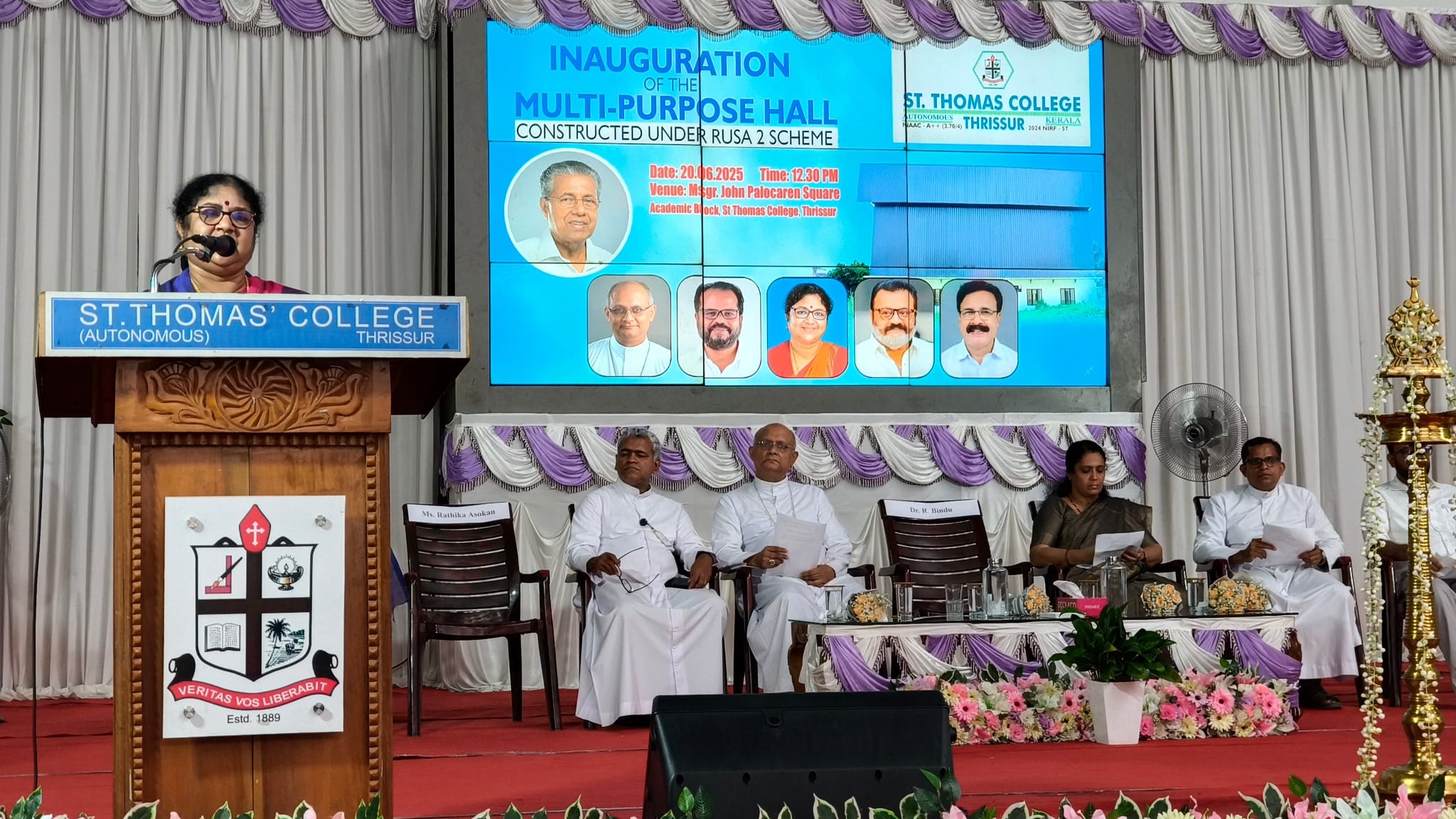 Multipurpose hall built at a cost of Rs 78 lakh under the RUSA project